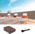 LOVE STORY Custom Size 3.3'x26' Brown Balcony Privacy Screen,UV Block Privacy Fence Screen,90% Shield for Outdoor Pool Garden Apartment Railing