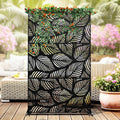 kingsyard 72x47 inch metal privacy screen outdoor freestanding, main product view