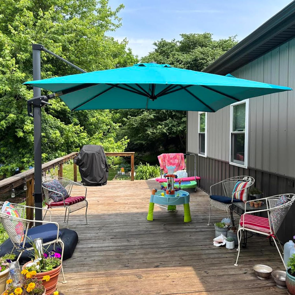 purple leaf patio umbrella outdoor 10' x 10', main product view