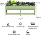 Elevated Raised Garden Bed-V Series, 2' x 8' Garden Beds with Legs & Storage Rack for Patio Porch, 1400 Lbs Weight Capacity, Outdoor Planter Boxes for Gardening Herbs Vegetables Flowers, Olive Green