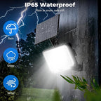 Peasur 6 Pack Solar Motion Lights Outdoor, 318 LED Solar Security Light with 3 Modes, IP65 Waterproof Powered Flood Lights for Outside Garden Patio Garage Yard Backyard