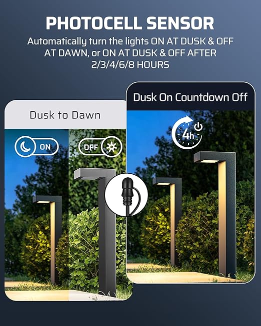 DEWENWILS 300W Low Voltage Landscape Transformer with 2 Zones, 120V AC to 15V DC, Low Voltage Transformer with Remote, Photocell Sensor & Timer, Outdoor Landscape Lighting for Spot Light Steplight