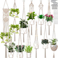 hoteam 12 pcs macrame plant hangers macrame hanging, main product view