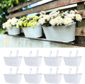 lalagreen outdoor rail planter (11.8 in, 8 pack), main product view