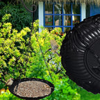 Platform Bird Feeder，11 inch Large Metal Hanging Tray Bird Feeders for Outside 1pack