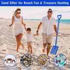 sifting shovel, heavy duty metal sand sifter for showing dimensions