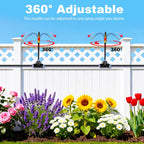 Thiswing 200FT 360° Adjustable Irrigation System for Garden | 1/4" Tubing, Automatic Watering Misting System with 36 Nozzles, Sprinkler for Garden, Yard, Lawn and Outdoor Plants