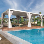 yoleny louvered pergola 12x24, all aluminum pergola with, main product view