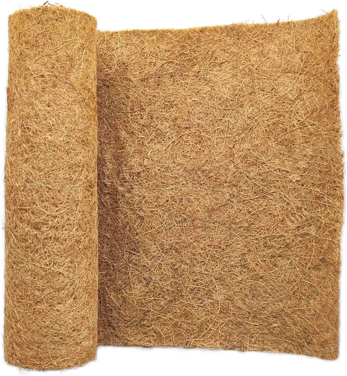 SUNYAY 16x120 inch Natural Coconut Coir Liner Sheets Coco Fiber Roll Coco Mat for Planter Flower Basket Liner Garden Decoration Animal Pet Pad