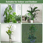 32.6in Plant Trellis for Climbing Plants Indoor Outdoor, Expandable Large Metal Garden Trellis for Potted Plants, Heavy-Duty Tall Pothos Plant Climber Support for Ivy Pothos Hoya Monstera, 2P