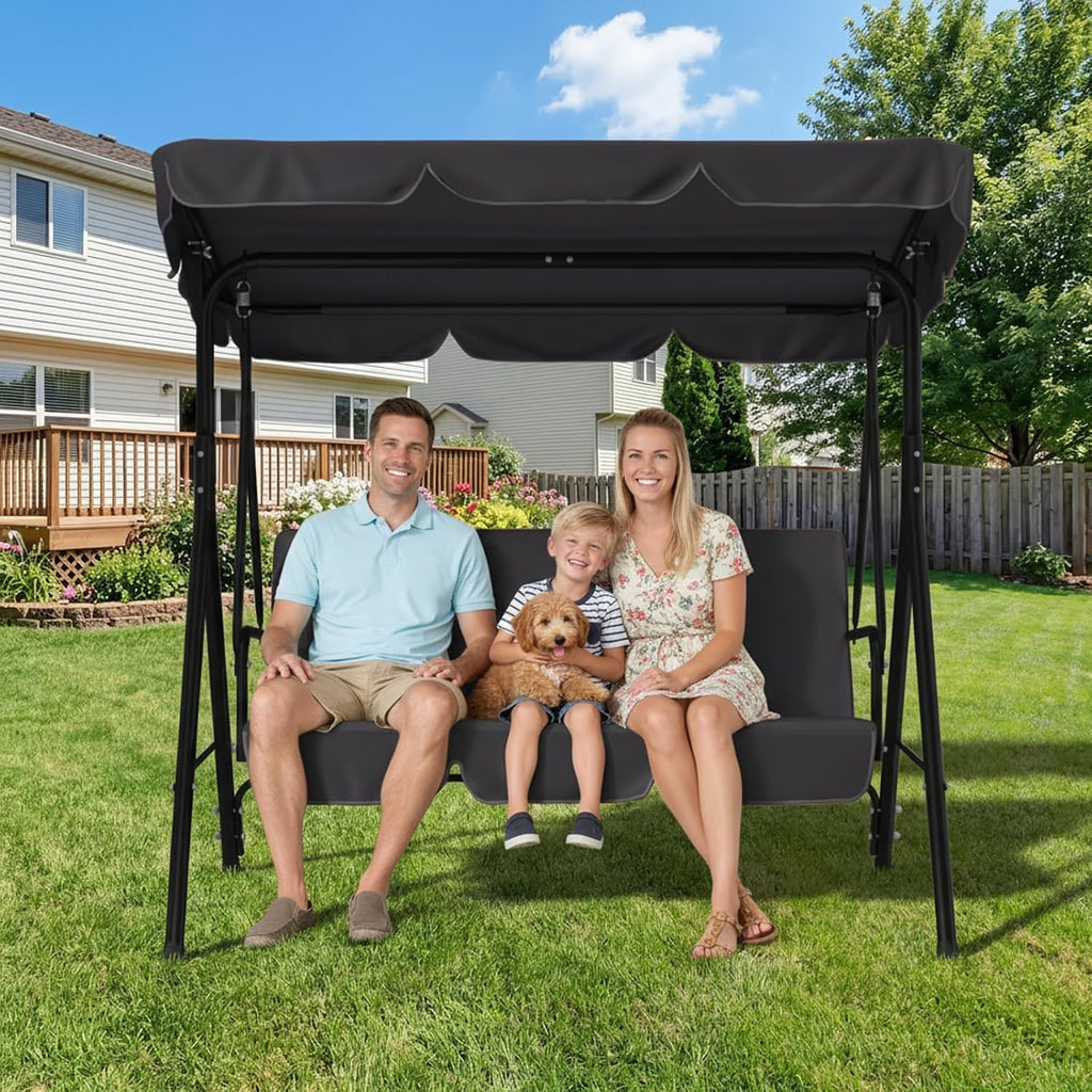 aecojoy porch swing with stand, outdoor swings for, package contents