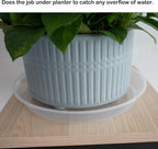 LWALRS 20 Pack Plant Saucer Tray (6 8 10 12 inch), Plant Saucers for Indoors Outdoor, Plastic Heavy Duty Drainage Drip Water Trays for Planter Pots Flower, Clear Pot Saucers Trays for Plants