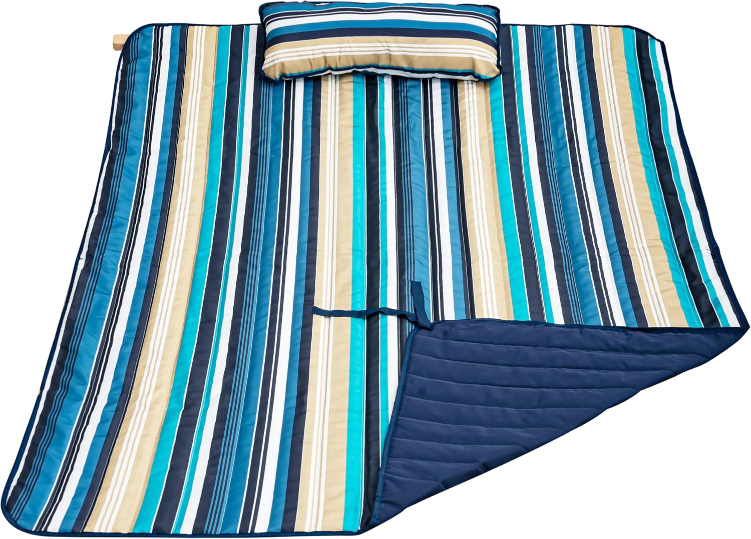 Lazy Daze Double Hammock Pad and Pillow Set for Spreader Bar Rope Hammock | 78" x55", Polyester Quilted, Replacement Pad with Side Pocket