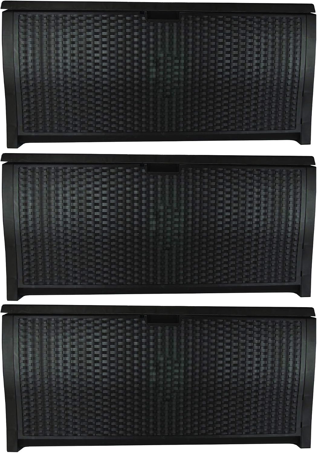 suncast 99 gallon deck garden garage home wicker, main product view