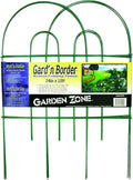 origin point gard'n border round folding fence, green, main product view