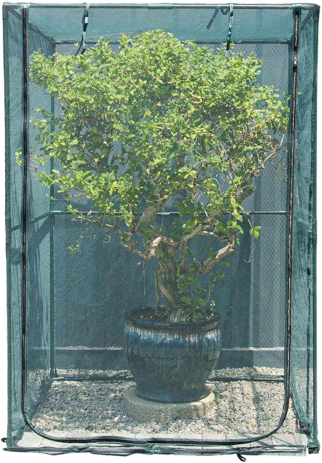 portable 4'x4' large 6ft tall plant netting cover, main product view