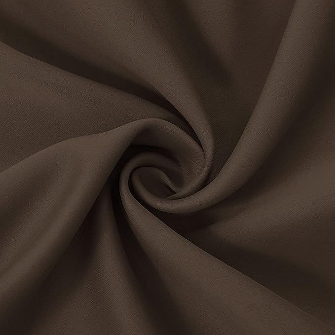 Outdoor Indoor Curtains for Patio Weather-resistant Window Panels Privacy Protect Grommet Top Thermal Insulated Home Curtain for Porch Pergola Garden Hot Tub Area (W52 x L132, Brown, 2 Panels)