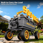 cammoo 10-in no-flat tires 900lb garden dump cart, package contents
