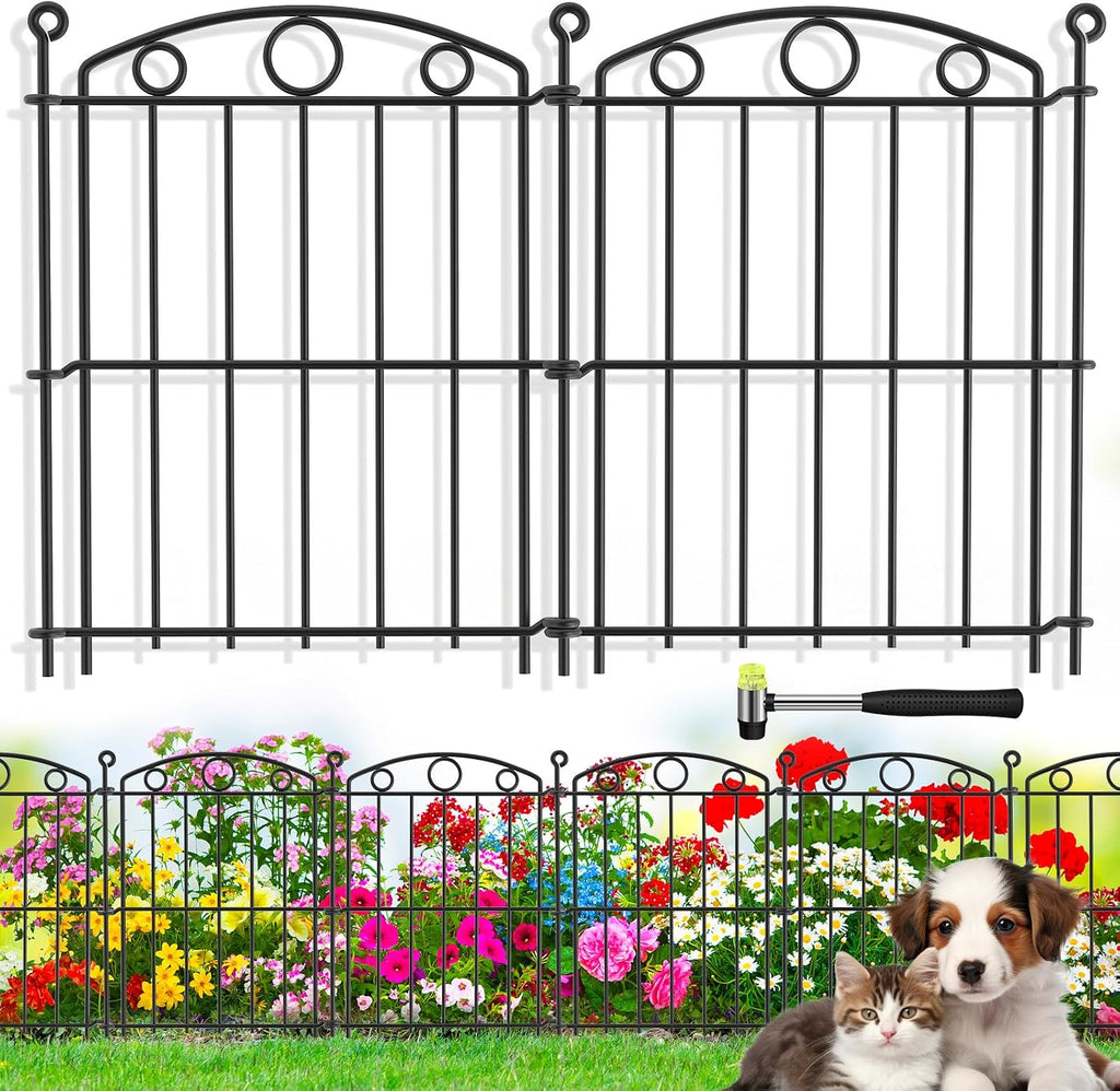 decorative garden fence 17in x 15ft, 15 panels, main product view