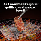 10 Pcs Disposable Grill Topper,16x12 Inch Grill Mesh Mat Disposable Pans,Non-Stick BBQ Aluminum Mats for Outdoor Grills, Easy to Clean