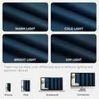 Joydeco Blackout Door Curtain for Doorway Privacy 78 Inches Long, Grommet Closet Curtain for Open Closet, Room Divider for Bedroom Living Room (Navy Blue, 52Wx78L, 1 Panel)