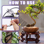 Swpeet 6Pcs 5 Sizes 0.8/1/ 1.5/2/ 3 mm Bonsai Training Wire 82 Feet Total with Wire Cutter, Aluminum Wire Bonsai Tool Kit, Bonsai Accessories for Bonsai Trees Indoor Garden DIY Tools