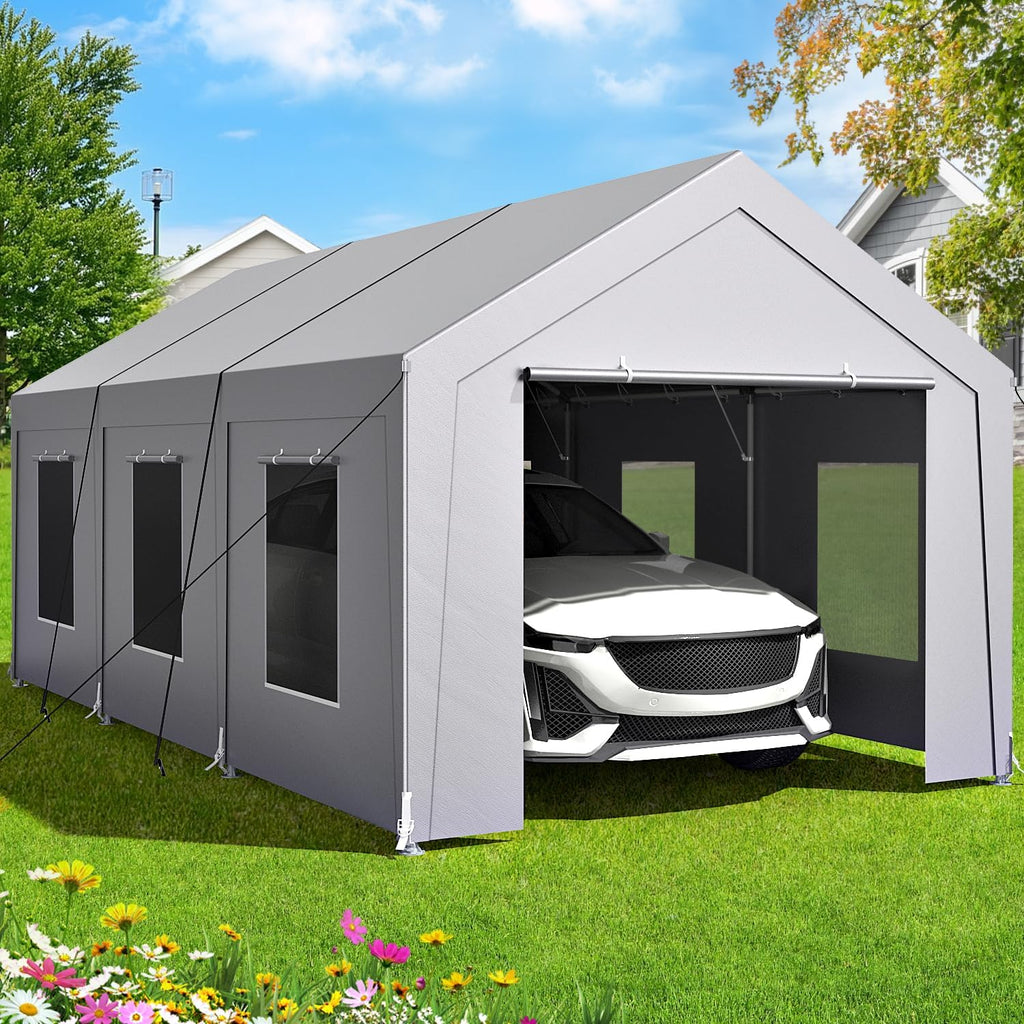 carport 10x20 ft heavy duty, car port with, main product view