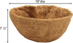 BestNest Panacea 88593 Round Coco Fiber Liners, 16" Dia., Set of 12