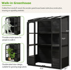 lumisol greenhouse cold frame, 78-inch wooden greenhouse cold, side view