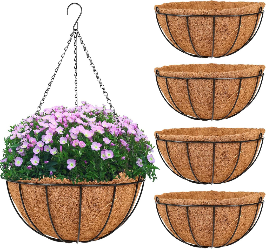 hkz hanging basket planter plants outdoor - 4 shown in use