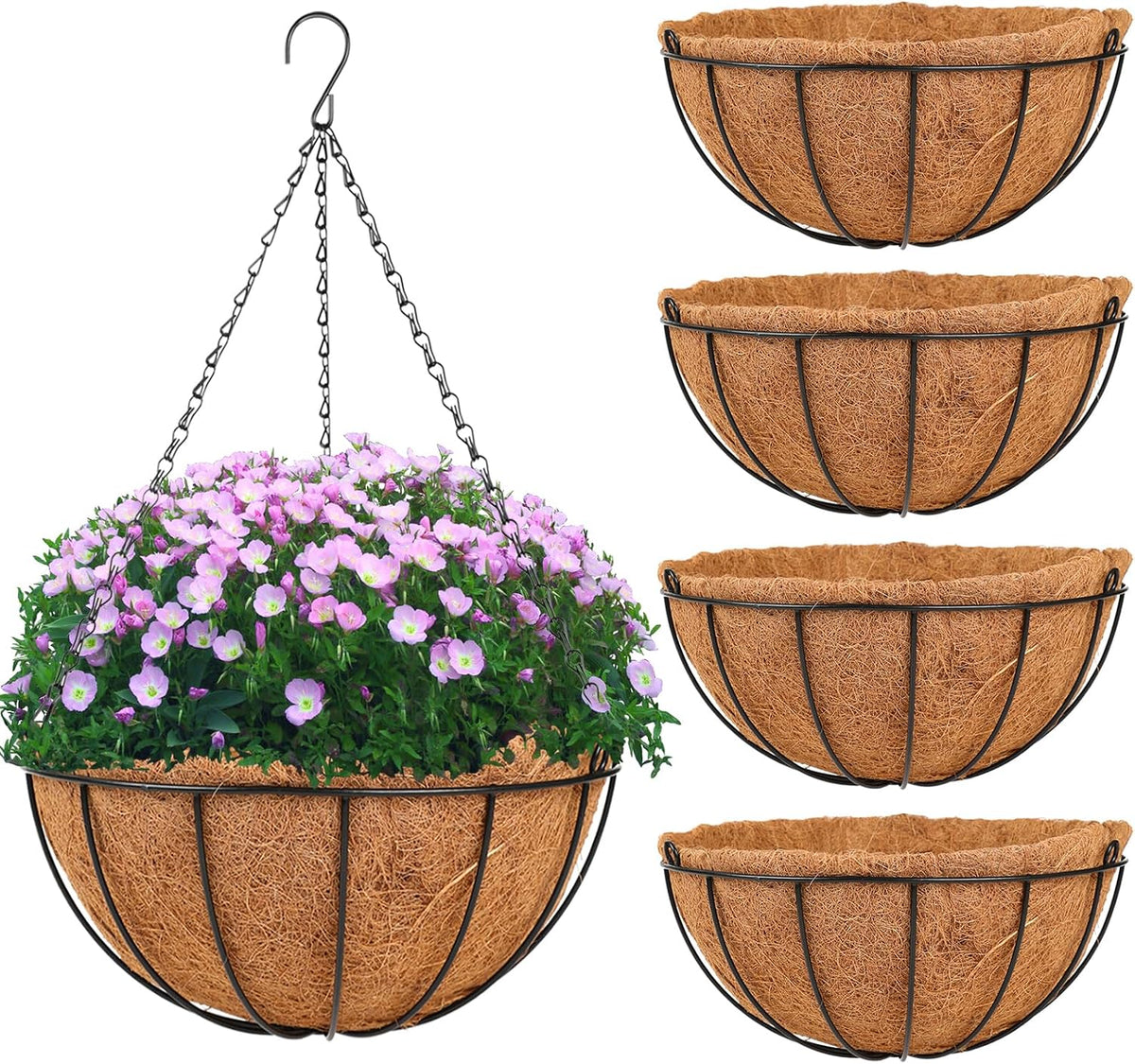 hkz hanging basket planter plants outdoor - 4 shown in use