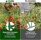 6 Pack Tomato Cages for Garden,Up to 51.2Inch Tomato Cage Trellis-Upgraded Hexagon Connector,Heavy Duty Adjustable Tomato Stake Support for Raised Garden Bed