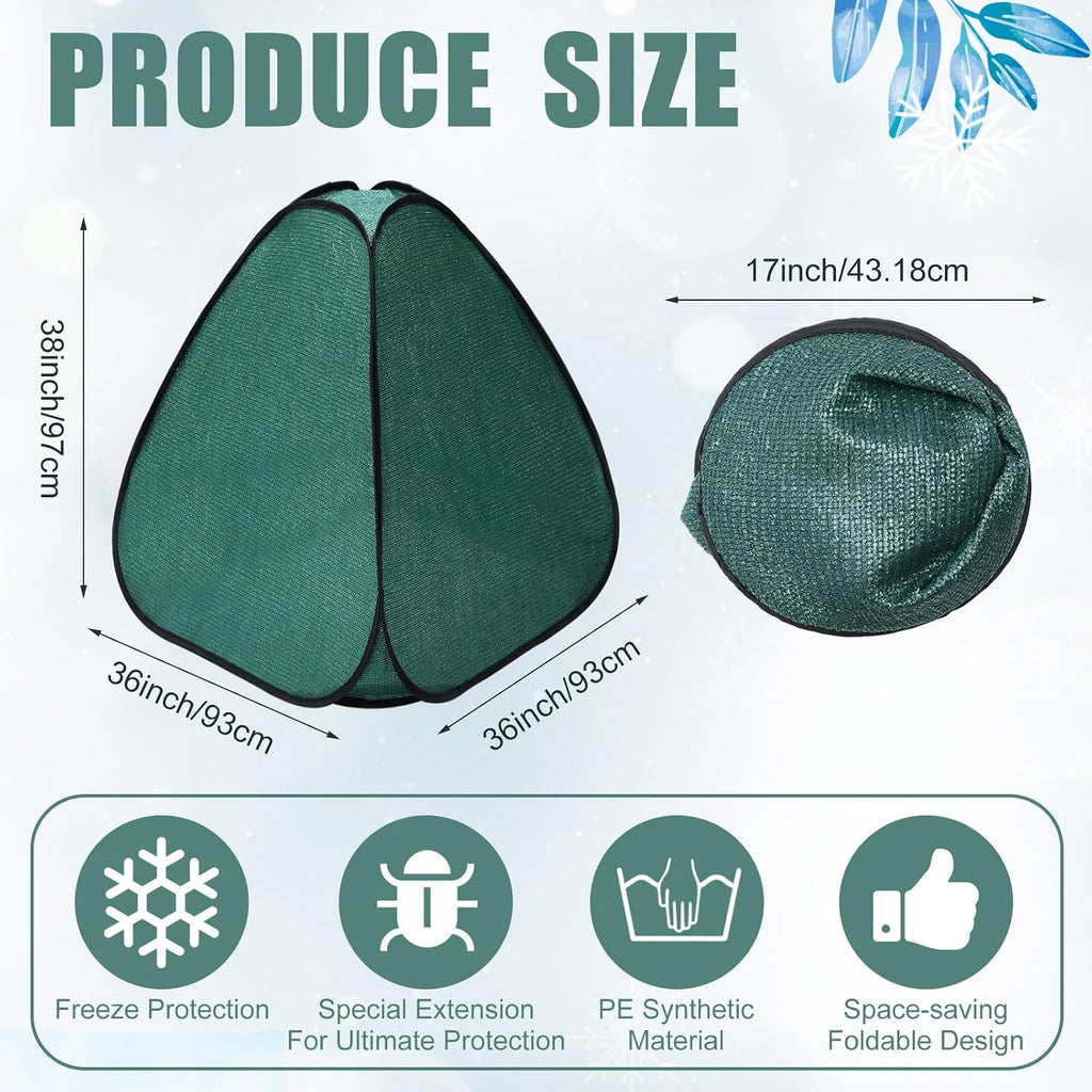 plant covers freeze protection, 36 x 36 x shown in use