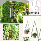 PlusRoc 30 Pack Ceiling Hooks for Hanging Plants Outdoor String Lights Heavy Duty, 2.2 Inch Eye Hook Screw in Cup Hooks Q-Hanger for Patio Lights, Wall Wood Fence Deck Mount(White)