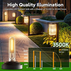 Solar Pathway Lights Outdoor, 4 Pack Upgraded Outdoor Solar Lights for Outside Super Bright Up to 12Hrs, IP65 Waterproof Solar Garden Lights for Yard Path Walkway Decor Landscape Lighting