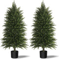 4ft full artificial cedar trees set of 2, main product view
