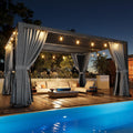 aoxun louvered pergola 12' x16' full-aluminum outdoor gazebo, main product view