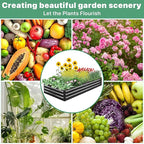 2 Pack 8×4×1ft Galvanized Metal Raised Garden Bed, Metal Planter Kit Box Outdoor for Deep-Rooted Vegetables, Flowers, Green and Herbs