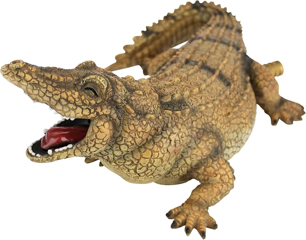 Design Toscano Striker The Alligator Spitter Piped Statue