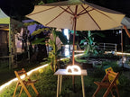 Magnetic 2-in-1 Umbrella Light, Detachable Parts, Long-Lasting, USB Charging, for Outdoor Patio Table Umbrellas, Flexible Placement