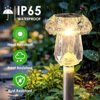 Mancra Solar Pathway Lights Outdoor, 16 Pack Dusk to Dawn Solar Lights Outdoor Waterproof Landscape Lighting for Yard, Walkway, Garden Decorations, Warm White