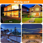 10 Pack String Light Poles,10 Ft Light Poles for Outside String Lights,Outdoor Lights Pole with Fork,Metal Poles Stand for Patio Deck Backyard
