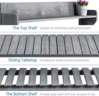yaheetech outdoor potting bench with sink, garden table, close-up detail