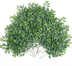 mizii 36pcs italian ruscus artificial greenery stems silk, main product view