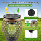 4 Pack Solar Pathway Lights Outdoor,IP65 Waterproof - Bright Outdoor Solar Lights for Yard,Auto On/Off Solar Driveway Lights,Solar Path Lights for Walkway Driveway Garden