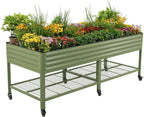 rolling elevated raised garden beds, 3' x 8', main product view