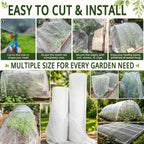 16x50ft garden netting, fine mesh insect netting for on a desk or shelf