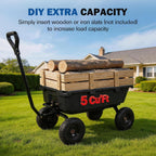 bilt hard 900 lbs poly garden dump cart, close-up detail