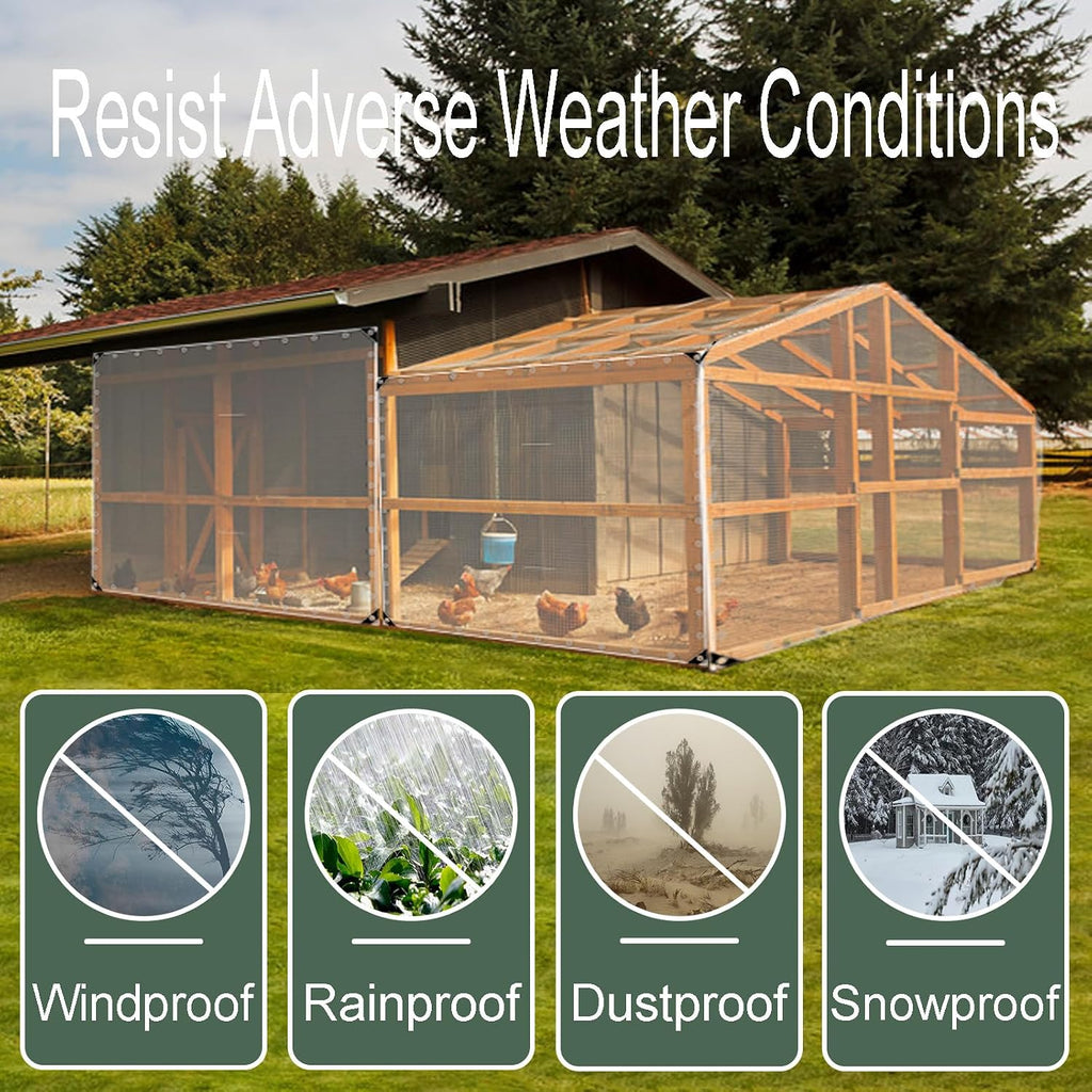 clear tarp 8 x 12 ft clear tarps, package contents