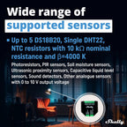 Shelly Plus Add-On | Wi-Fi & Bluetooth Add-On for Shelly Plus Devices | Measure Temperature and Humidity | Home Automation | Works with Alexa & Google Home | iOS Android App | No Hub | Digital Sensor